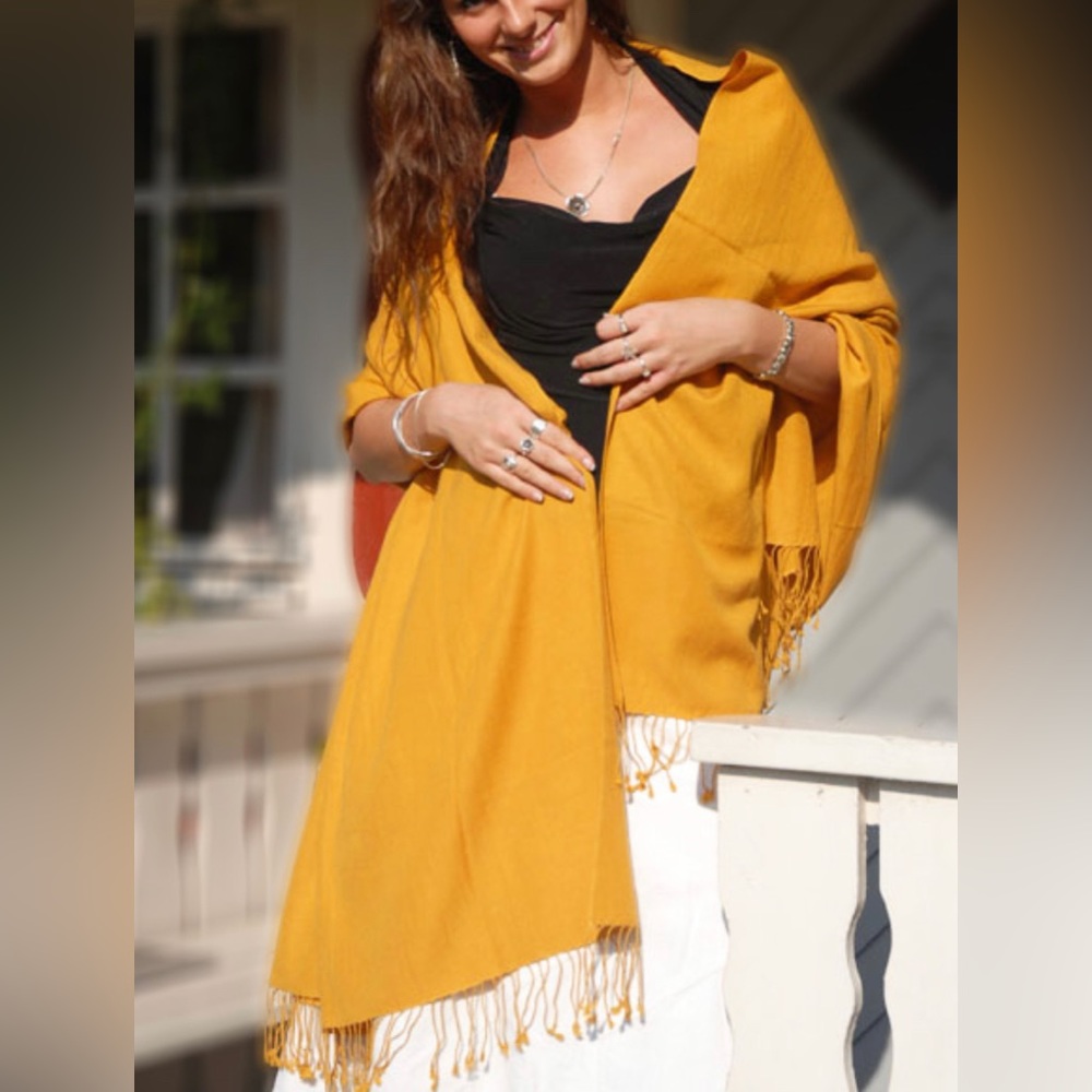 SKY Cashmere shawl wrap scarf pashmina fringe wool